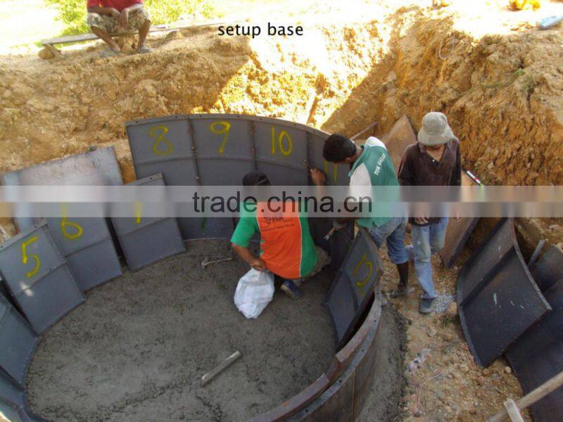China Puxin Excellent Safety Feature Household 4m3 Biogas Anaerobic Digester