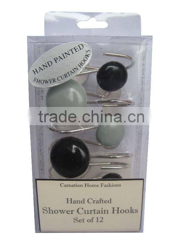 2012NEW AND HOT SHOWER CURTAINS RESIN HOOK(12PCS/SET)