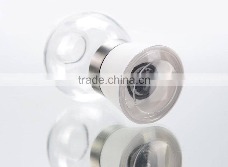 Round Clear Glass Spice Grinder