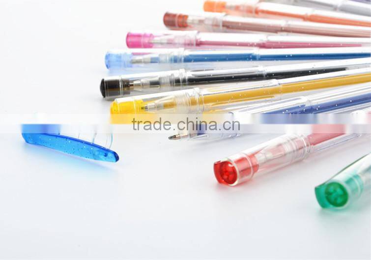 classic gel ink pen/ smooth writing 6/8/10/12/24/30/36/48pcs glitter metallic neon pastel,rainbow gel pen/ gel pen set/color pen