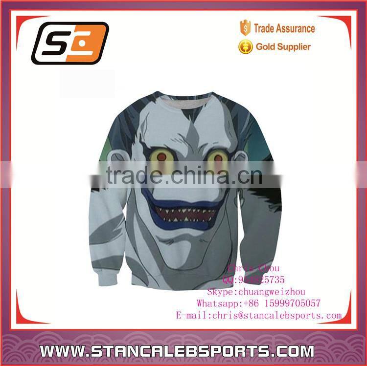 Stan Caleb collared sweatshirts rip diet high quality 3d print fullprint crewneck sweatshirt spring autumn unisex