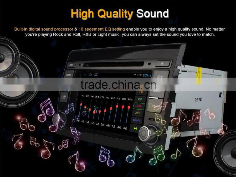 Ownice Quad Core Pure Android 4.4 car headunit placement for Fiat Bravo Built-in Wifi 800*480 CAPACITIVE SCREEN