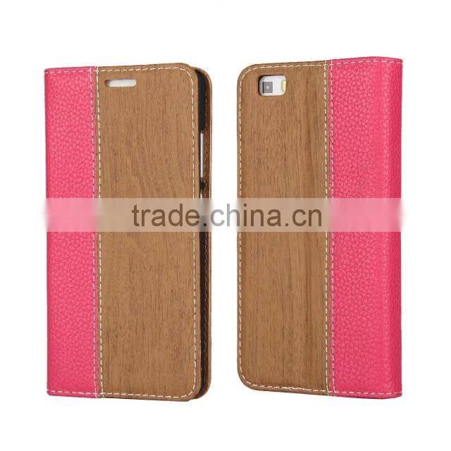 High Quality Leather Case Stand Moblie Phone Back Cover Wallet Phone Case for Huawei