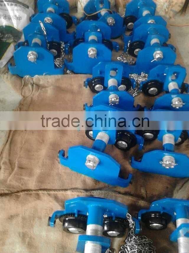 Geared beam trolley, Manual geared trolley