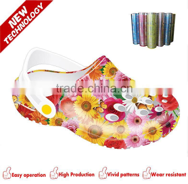 Vivid vacuum sublimation heat 3D transfer film for shoe decorative