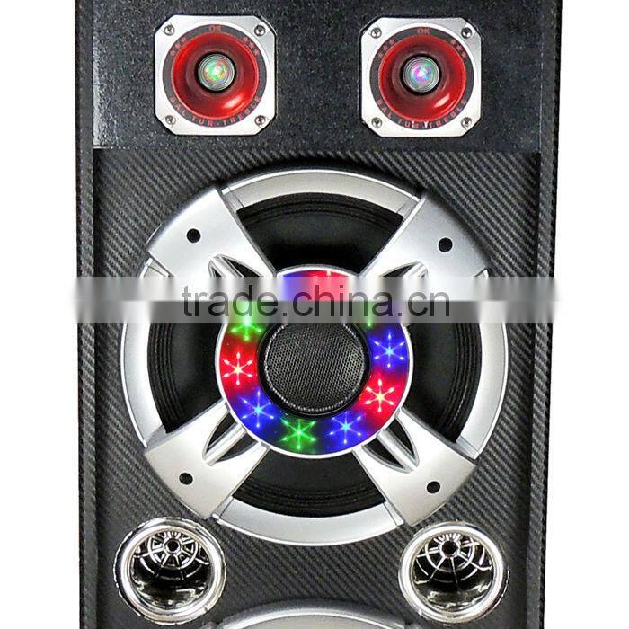 Dual 10" Rechargeable Trolley Speaker PA System with Bluetooth & Disco Light