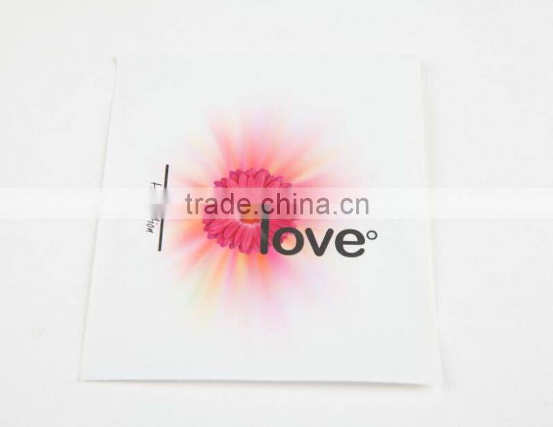 OEM custom adhesive clear stickers with matte surface vinyl labels