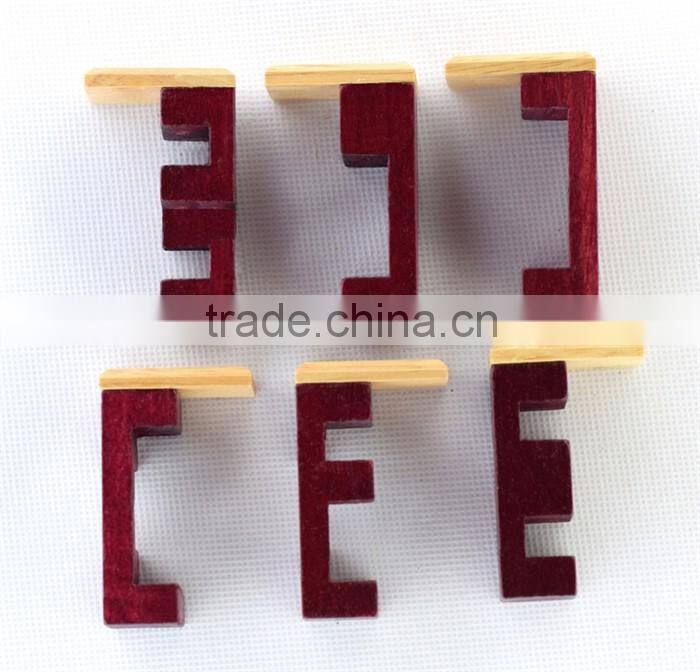 Popular IQ challenging old time handmade toy conundrum Wood