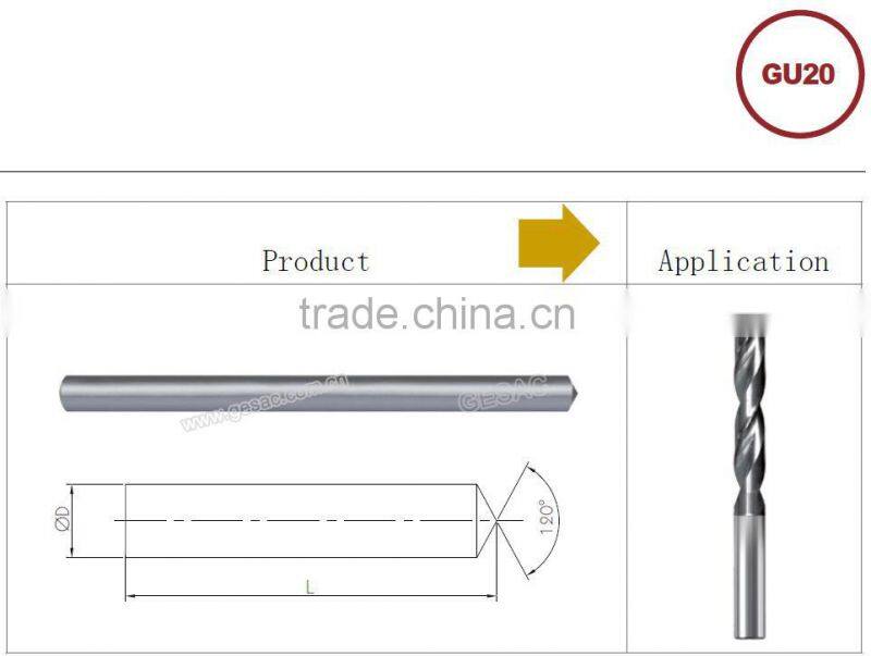 Tungsten carbide preforms rods