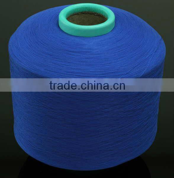 dope dying polyester spandex covered yarn for knitting