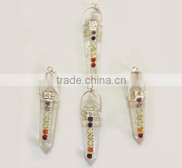 Crystal Quartz Double Point Chakra Pendants | crystal healing jewelry Wholesale