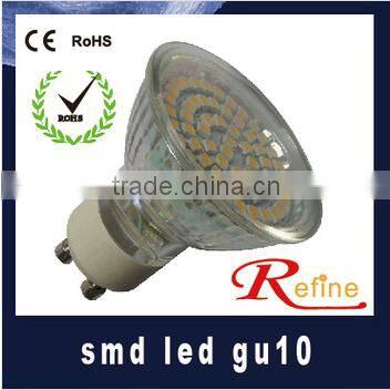 LED gu10 3w 4w 5w 6w 25 / 60 degree smd 3030 plastic 3w led gu10