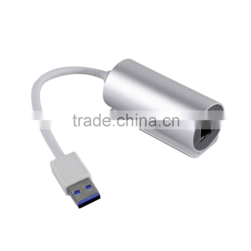 Aluminum USB 3.0 to RJ45 Gigabit Ethernet LAN Adapter 1000Mbps for PC Laptop Wholesale