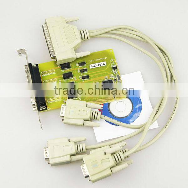 PCI to 4 Ports RS232 Serial Card, 64 Bit, 2000 V Surge Protection,UK Chip