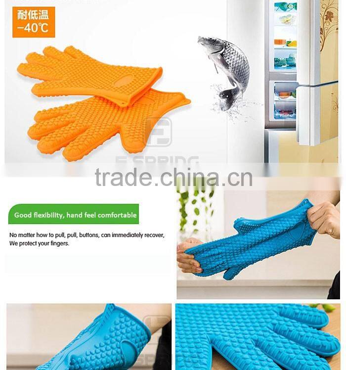 Silicone Oven Mitts,Heat-resistant Grill BBQ baking silicon glove