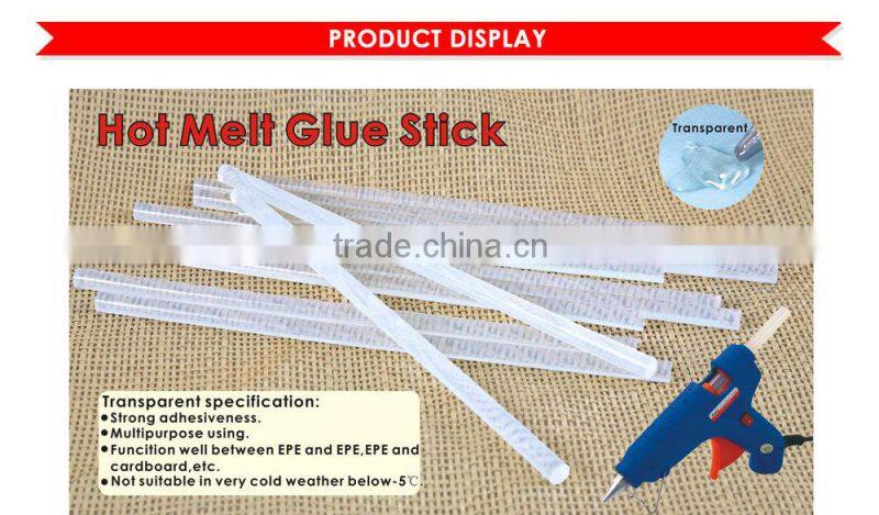Transparent Adhesive Hot Melt Glue Stick.