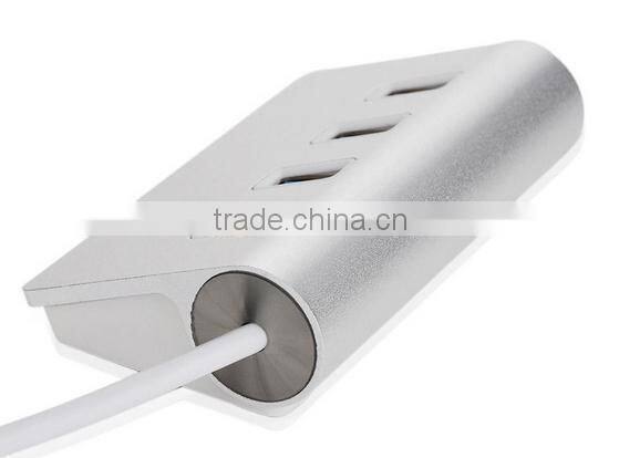 High Speed 4 Ports USB 3.0 Hub Portable Aluminum Hub New for Aple Macbook Air PC Laptop