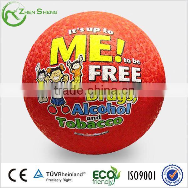 ZHENSHENG Promo Rubber Playground Balls with Custom Logo