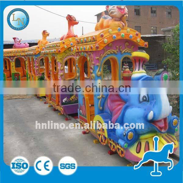 Hot sale Kids electric train ride!!!Amusement park train ride elephant train track ride for sale