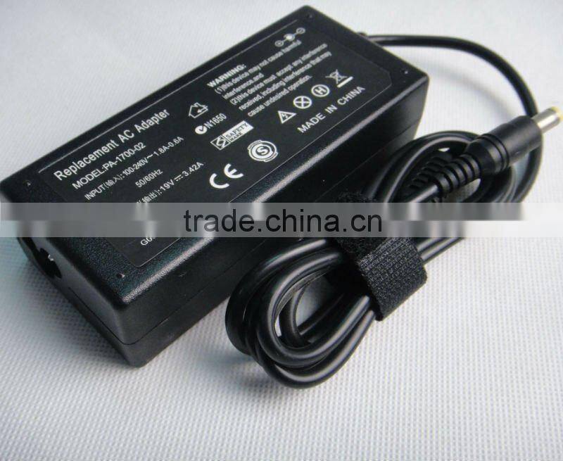 19v 3.42a Laptop power adapter for acer AP.A1401.001, AP .0650A .001, AP .0650A aspire 3050 1650 1680