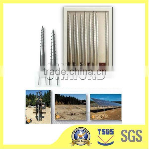 ground screw anchor ground screw pile/ground solar mounting system