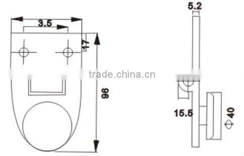 Glass hinge