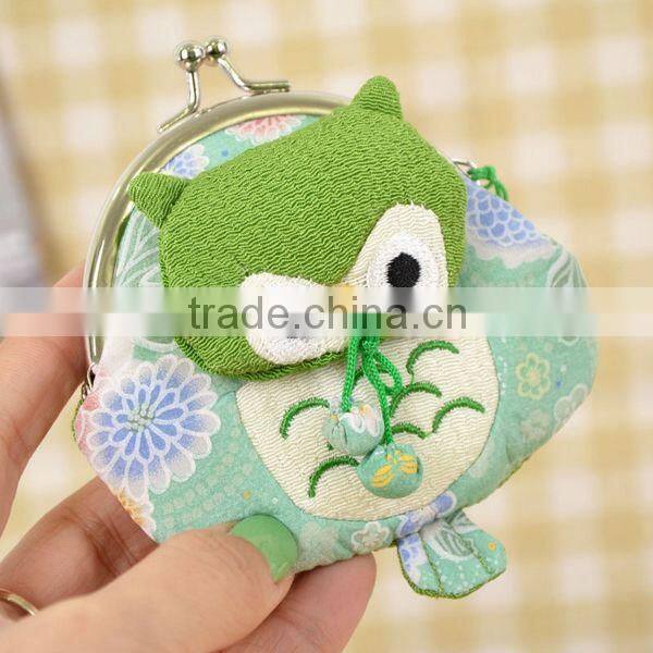 Hot Selling Japanese Style Owl Lucky Cat Women Coin Wallet Wholesale ZTMZ-CW009