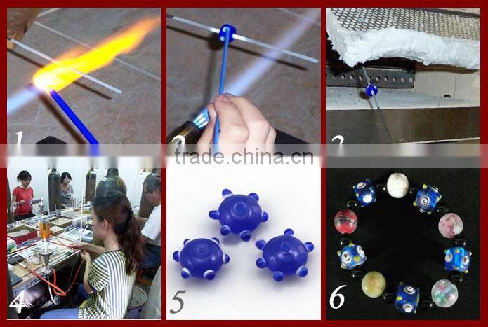 Wholesale European large hole glass beads 925 stering silver