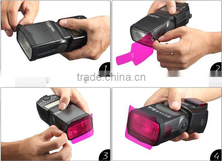 BAVA studio fLash color gels filter 20pc gels-Band universal lighting filter
