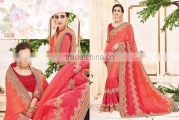 Blissful Teal Jacquard Silk Designer Saree/famous indian saree designers