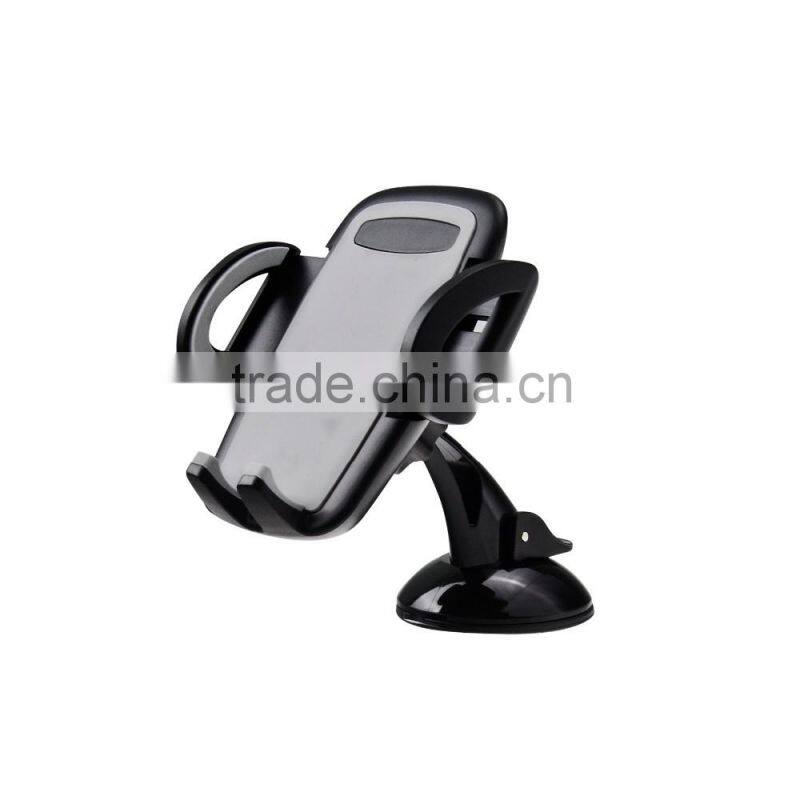 360 rotation one-hand-operated car cell phone holder