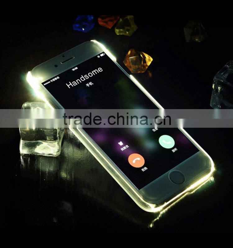 Innovative design TPU silicone fashionable colorful led phone cover for iPhone