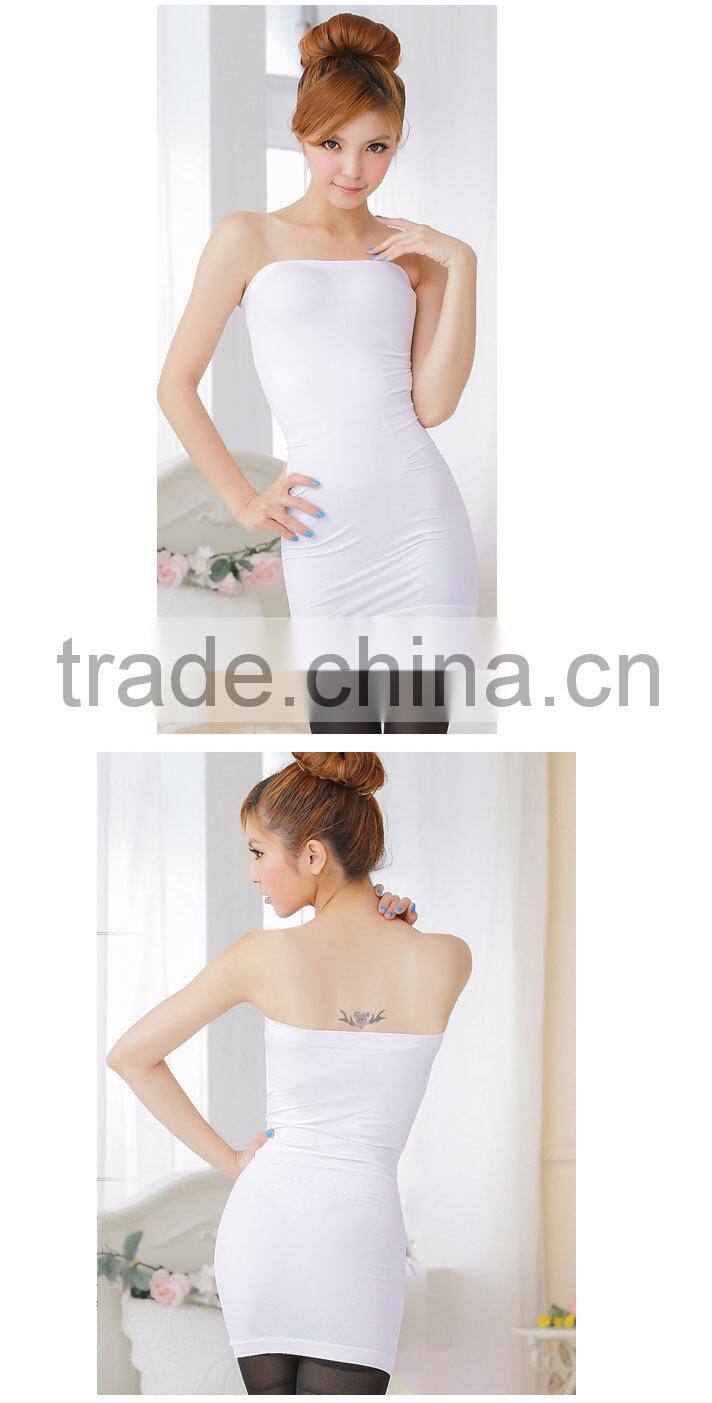 sleeveless hot sexy Seamless sharping wrap dress for women