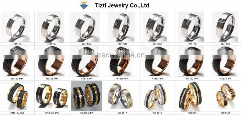 Mens Womens Wedding Bands Classic 8MM Titanium Steel Promise Rings for Him High Polished Rose gold Comfort Fit Ring