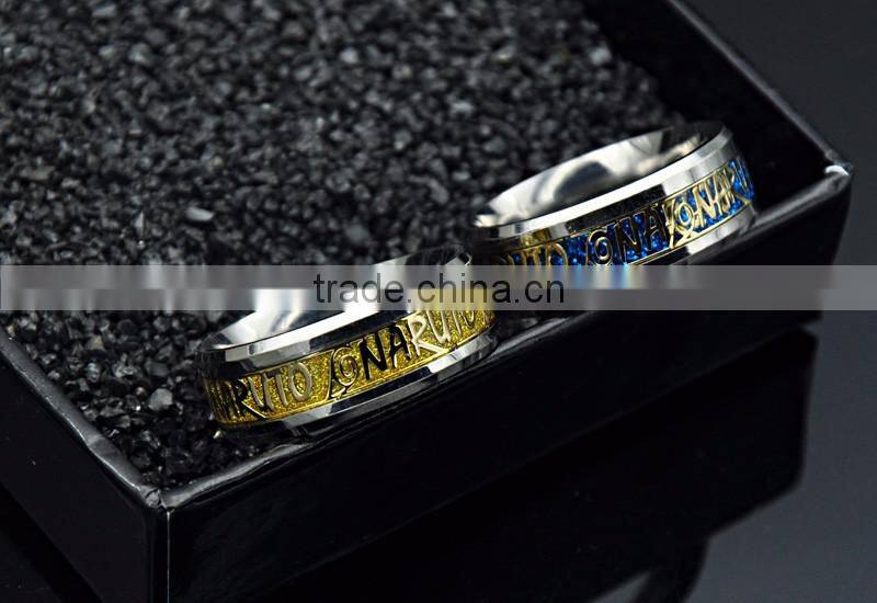 Hot Selling Stainless Steel Silver Latest Wedding Ring Designs Shiny Unisex Jewelry