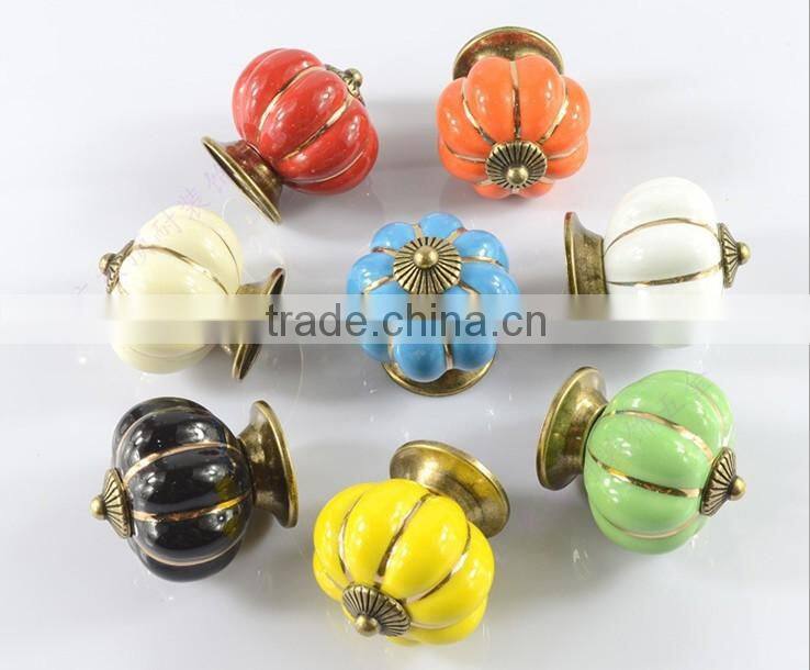 Vintage elegant pop style ceramic decorative porcelain cabinet knobs
