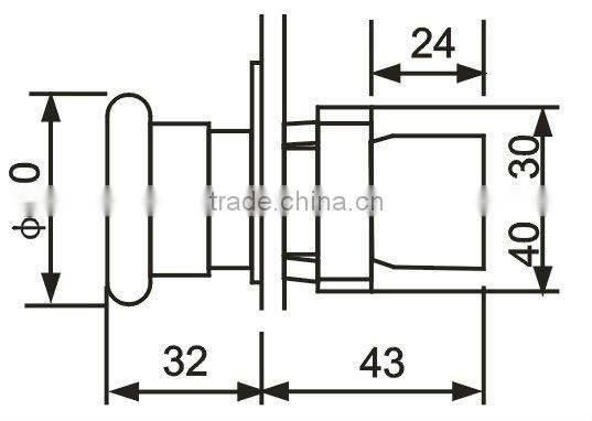 40mm mushroom emergency stop push button switch,XB2-BC