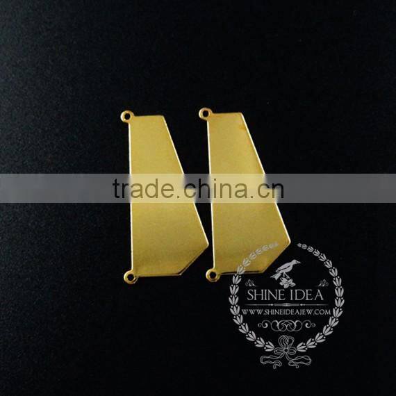 30.5*14mm gold plated flat pendant charm DIY pendant charm earrings chandelier jewelry supplies 1850250