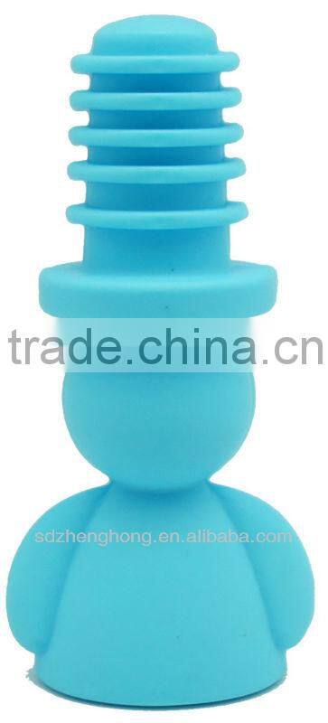 Silicone Wine Stopper of Man Shape