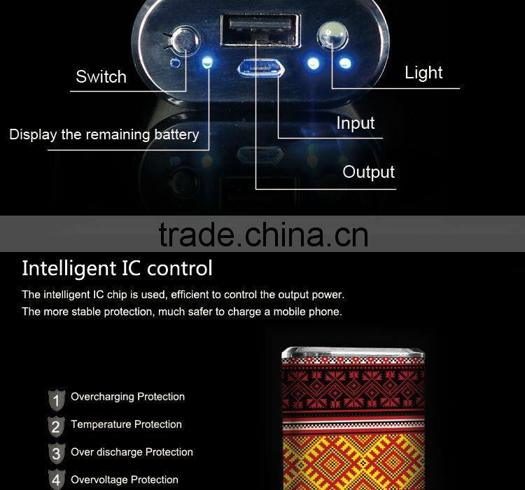 Best quality hot-sale leather power bank Manual Leather PowerBank