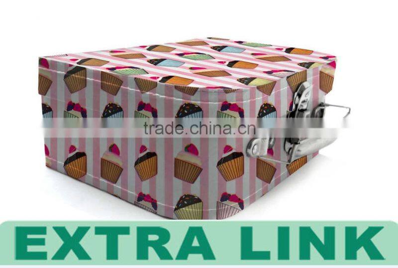 Hot Sale Cardboard Paper Children Suitcase With Metal Handle Gift Box