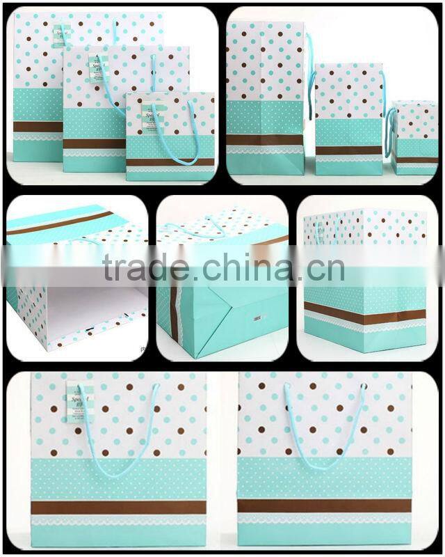 Luxury paper shopping bag with cotton ropes