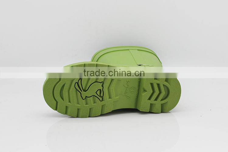 Customized Designs Latest Design Green Folding Rubber Rain Boots