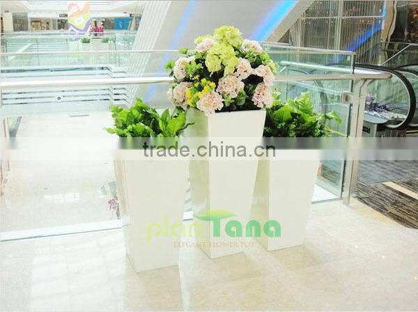 wholesale nursery flower pot balcony flower pot fiber glass flower pot