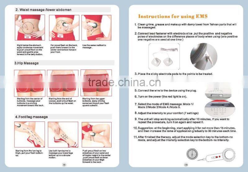 BP-010E home use personal care 1Mhz Ultrasonic galvanic x body ems equipment electric muscle stimulation weight loss