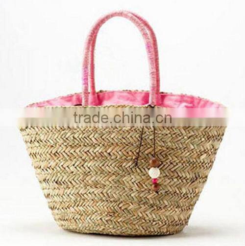Straw bags made of sea grass for ladies--1