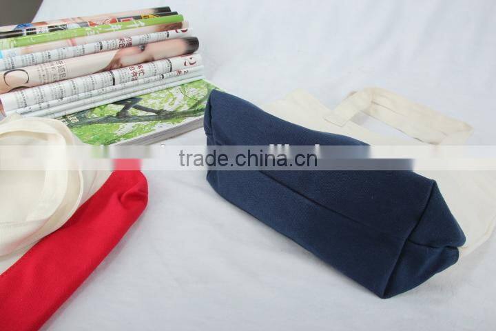 two-tone fabric shopping handbag