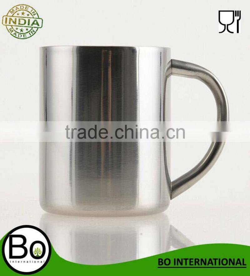 Stainless Steel Coffee Mug Tumbler Camping Mug Double-deck Bilayer Cup 230ml