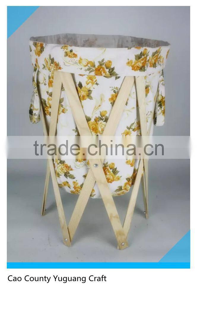 2015 New product foldable canvas laundry basket
