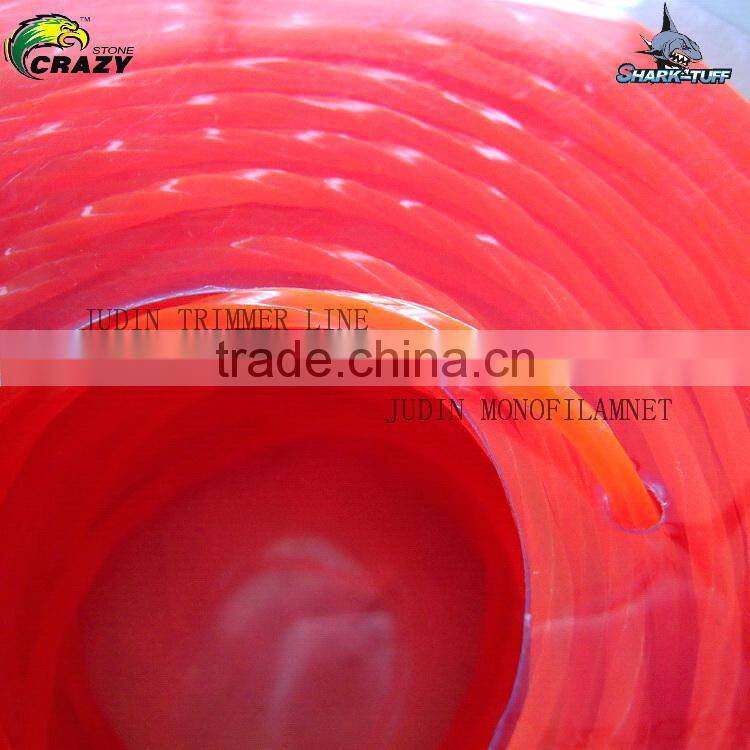 Quiet twist nylon trimmer line